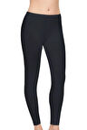 Kadın Siyah 2'Li Paket Likralı Modal Uzun Spor  Tayt