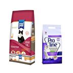 Paw Paw Gourmet Yetişkin Kedi Maması 15 Kg Ve  Proline Bentonit Lavantalı Kedi Kumu 20 LT
