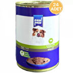 Paw Paw Pate Kuzulu Yetişkin Köpek Konservesi 400 gr (24 ADET)