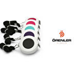 Mezura Otomatik Askılı 1.5 Metre Pembe-Siyah