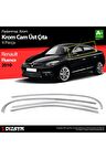 Renault Fluence Krom Cam Üst Çıtası 4 Parça 2010 Üzeri