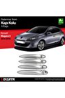Renault Megane 3 Uyumlu Krom Kapı Kolu 4 Kapı 2010-2016