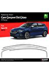 Fiat Egea Hb Krom Cam Üst Çıtası 4 Prç. 2015 Üzeri Uyumlu