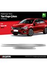 S-dizayn Fiat Egea Hb Krom Yan Kapı Çıtası 4 Prç. 2015 Üzeri A+ Kalite