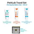 PetitLab Travel Set 3'lü Seyahat Bakım Seti *Organizatör Çanta Hediyeli 