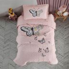 Clasy Ranforce Yatak Örtüsü Tek Kişilik Daisy Love V2 Somon