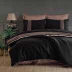 Clasy Çift Kişilik Nevresim Takımı Ranforce Tulkas Siyah