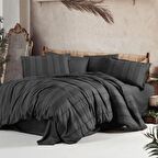 Clasy Ranforce Nevresim Takımı Çift Kişilik Arakis V4 Füme