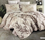 Clasy Çift Kişilik Saten Uyku Seti Alisa V1 Kahve