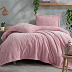 Clasy Wellsoft Ponpon Detaylı Yatak Örtüsü Seti Çift Kişilik Masse 220 x 240