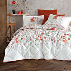 Clasy %100 Pamuk Ranforce Tek Kişilik Yorgan Uyku Seti Elyese V1 Kırmızı