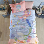 Clasy Ranforce %100 Pamuk Tek Kişilik Nevresim Takımı Aria V1 Pudra