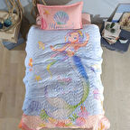 Clasy Ranforce %100 Pamuk Tek Kişilik Dört Mevsim Set Aria V1 Pudra