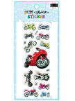 Puti Shine Sticker Motorsikletler 10038