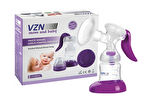 VZN Manuel Göğüs Süt Pompası – Sessiz & Ergonomik Tasarım | Kolay Temizlenebilir | BPA İçermez | Anne Sütü Saklama Şişesi Dahil