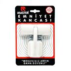 Lüks Emniyet Kancası Beyaz