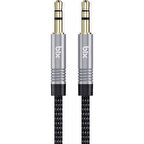 Bix 3.5mm Erkek To Erkek Örgülü Stereo Aux Ses Kablosu 3 Metre