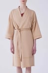 Kuşaklı Kadın Kimono   Bej