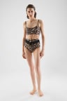 Kemerli Leopar Desenli Bikini   Leopar