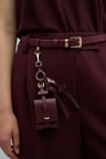 Mini Çanta Detaylı Kemer Bordo
