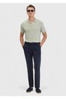 Lacivert Düz Dokuma Regular Fit Casual Pantolon