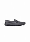 Gri Süet Casual Loafer