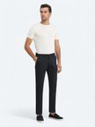Lacivert Dokuma Slim Fit Casual Pantolon