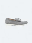 Gri Süet Casual Loafer