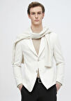 Ekru Fitilli Shirt Shoulder Slim Fit %100 Pamuk Ceket