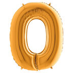 O Harf Grabo Altın Folyo Balon 102 cm