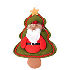 Yılbaşı Çam Ağacı Noel Baba Dekor Süs 16x24 cm