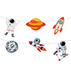 Rocket Space Temalı Özel Kesim Afiş