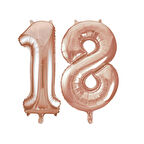 18.Yaş Folyo Balon Seti Rose Gold 40 cm