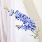 Yapay Çiçek Mavi Sümbül Tek Dal Tomurcuklu 85*15cm Kumaş Çiçek Uzun Dal