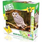 KS Games 100 Parça Puzzle Animal Planet Baykuş Lisanslı Ürün