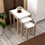 MODİLAYN Hülya Zigon Sehpa Takımı High Gloss -CORDOBA