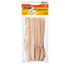 Brons Ahşap Çatal Kaşık Bıçak Seti 12Li