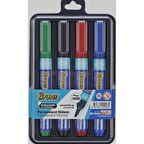 Brons Permanent Marker Kalem Yuvarlak Uç 4 Lü Bls