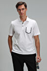 Lufian Erkek Hope Smart Polo Yaka T-Shirt 111040142 Kırık Beyaz
