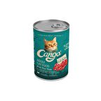 Cango Yetişkin Yaş Kedi Maması Etli Biftekli 415Gr