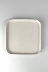 Kare Tabak - Seramik Bisküvi 17cm
