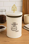 Dekorasyaa Kahve Kavanoz Metal 1200ml