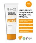 Sinoz 50+ Faktör Leke Karşıtı Tüm Cilt Tipleri İçin Renksiz Yüz Güneş Koruyucu Krem 50 ml