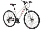 Corelli Like 3.0 HD Fren Altus 27 Vites 28 Jant Bayan Şehir Tur Bisikleti Beyaz Kırmızı 18 Kadro