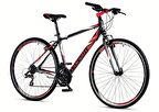 Corelli Trivor 1.0 V Fren 21 Vites 28 Jant Şehir Bisikleti Koyu Gri Kırmızı Beyaz 18 Kadro