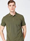 Polo Yaka Düz Haki Erkek T-Shirt NOBRO K CEPLI
