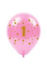 Çepeçevre 1 Yaş Kız One Balon 10'lu 