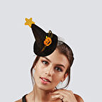 Halloween Cadıl.Siyah simli tüllü balk.yıld.mini ş