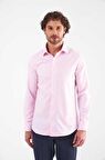 Bisse Erkek Slim Fit Uzun Kollu Klasik Gömlek PEMBE GM21K212104_K29