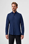 Bisse Regular Fit Lacivert Spor Erkek Gömlek GM23K231008_D39
